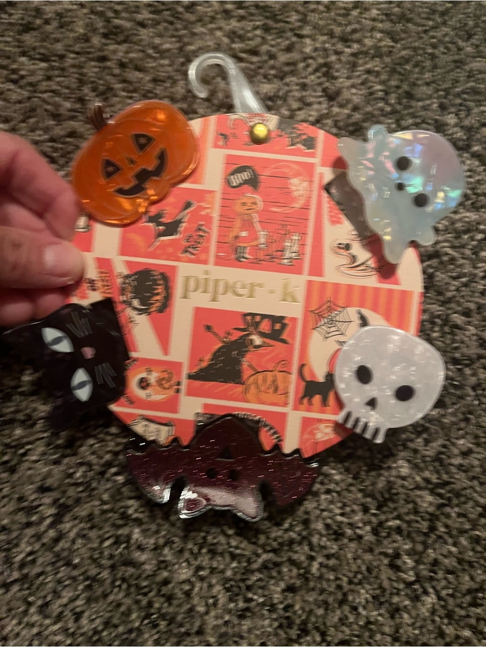 Piper K Halloween hair clips